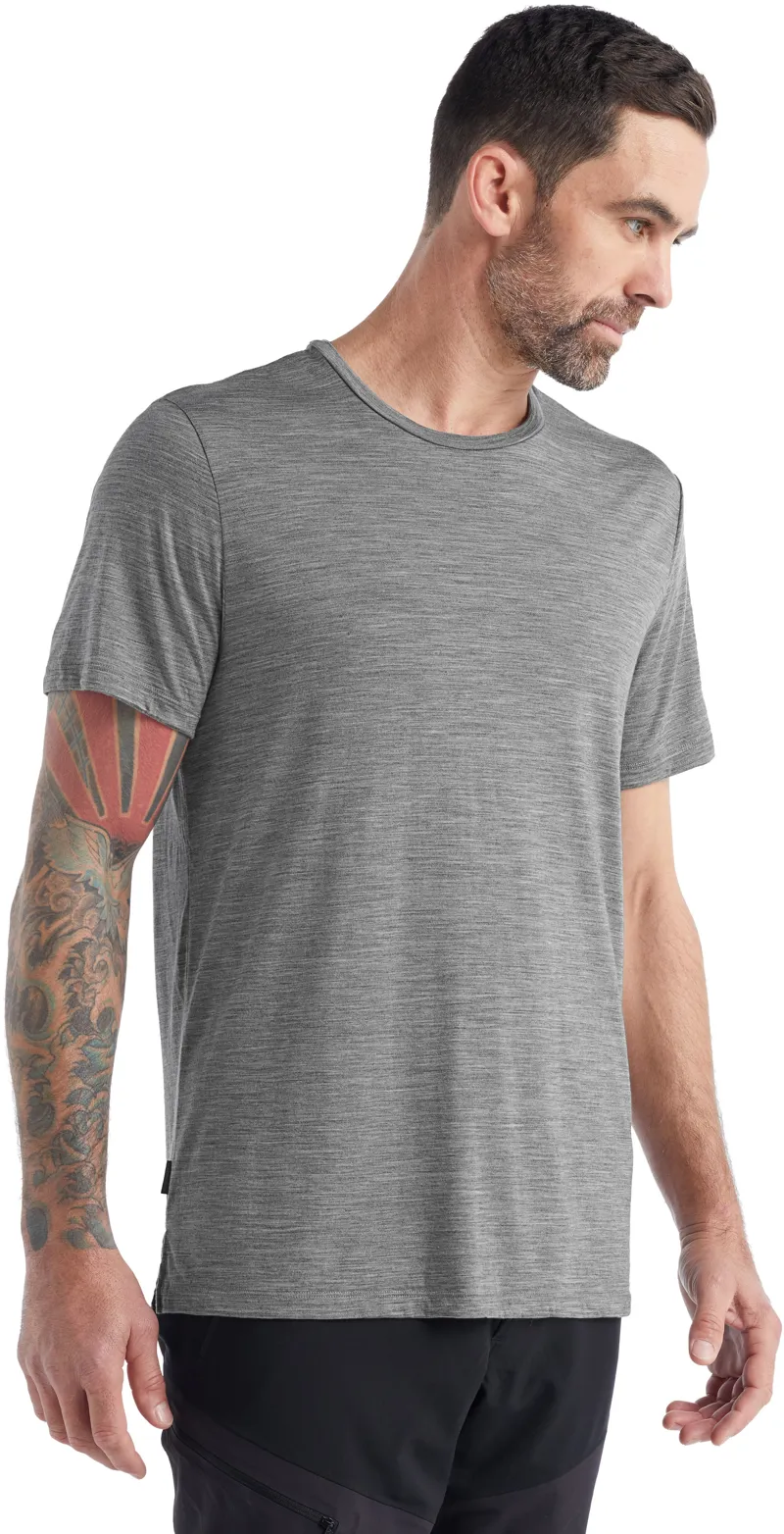 Icebreaker Mens Sphere II Short Sleeved Tee - Metro Heather-1